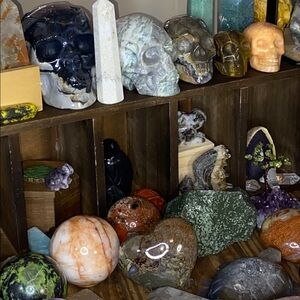 Medium Sized Crystal Skull Carving